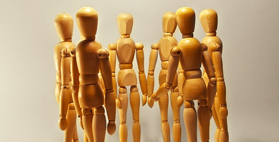 Workshop mit Gliederpuppen nachgestellt